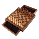10" Portable Magnetic Wooden Chess Board Game Set