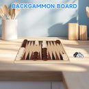 10" Wooden 3-in-1 Travel Size Chess Checkers Backgammon Board Game Combo Set for Kids & Adults