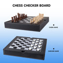 3-in-1 Leather Chess, Checkers and Backgammon Board Game Combo Set