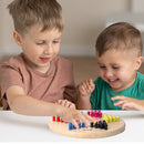 11.5" 2-in-1 Wooden Chinese Checker and Gobang Game