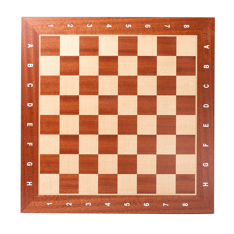 15"/19"/21" Sapele & Maple Inlaid Chessboard, Professional Tournament Chess Board