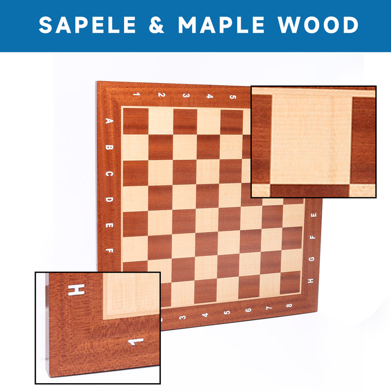 Maple Wood Chess Board and Checkers Set + Reviews