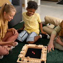 4-Player 10 Numbers Wooden Shut The Box Dice Board Game - Natural Wood