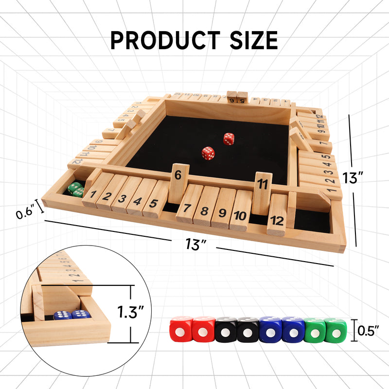 Tavolo Da Gioco ZITUZY Shut The Box - Gioco Da Tavolo Woods, Gioco Da Tavolo Da Gioco ZITUZY Shut The Box - Gioco Da Tavolo Woods, Gioco Da