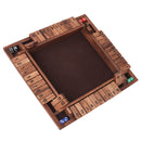 4-Player 12 Numbers Wooden Shut The Box Dice Board Game