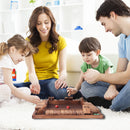 4-Player 12 Numbers Wooden Shut The Box Dice Board Game