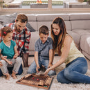 4-Player 12 Numbers Wooden Shut The Box Dice Board Game