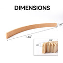 12.5" Set of 4 Wooden Curve Playing Card Holders, Plywood Card Rack