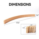 17.5" Set of 4 Wooden Curve Playing Card Holders, Plywood Card Rack