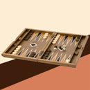 17" Star Style Wooden Inlay Backgammon Board Game Set