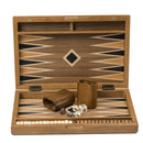 11" Star Style Magnetic Wooden Inlay Backgammon Board Game Set