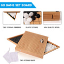 12" Wooden Go Board Game Set