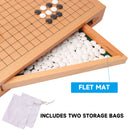 12" Wooden Go Board Game Set