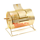 Medium Brass Raffle Ticket Drum - Holds 5,000 Raffle Tickets