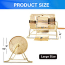 Large Brass Raffle Ticket Drum - Holds 10,000 Raffle Tickets