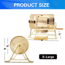 X-Large Brass Raffle Ticket Drum - Holds 15,000 Raffle Tickets