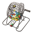 GSE Deluxe Bingo Game Set with Metal Cage, Masterboard & Balls, 50 Bingo Game Cards & 300 Chips for Game Night