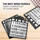 GSE Deluxe Bingo Game Set with Metal Cage, Masterboard & Balls, 50 Bingo Game Cards & 300 Chips for Game Night