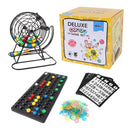 Bingo Game Set with Bingo Cage and Calling Master Board, Bingo Balls, Bingo Chips, Bingo Cards