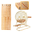 Bingo Game Set with Bingo Cage and Calling Master Board, Bingo Balls, Shutter Bingo Cards