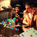 Bingo Game Set with Jumbo Bingo Cage and Bingo Balls, Master Board - Black/Red