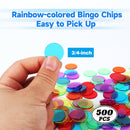 Bingo Game Set with 50/100 Bingo Cards, 500/1000 Bingo Chips & Deck Bingo Calling Cards