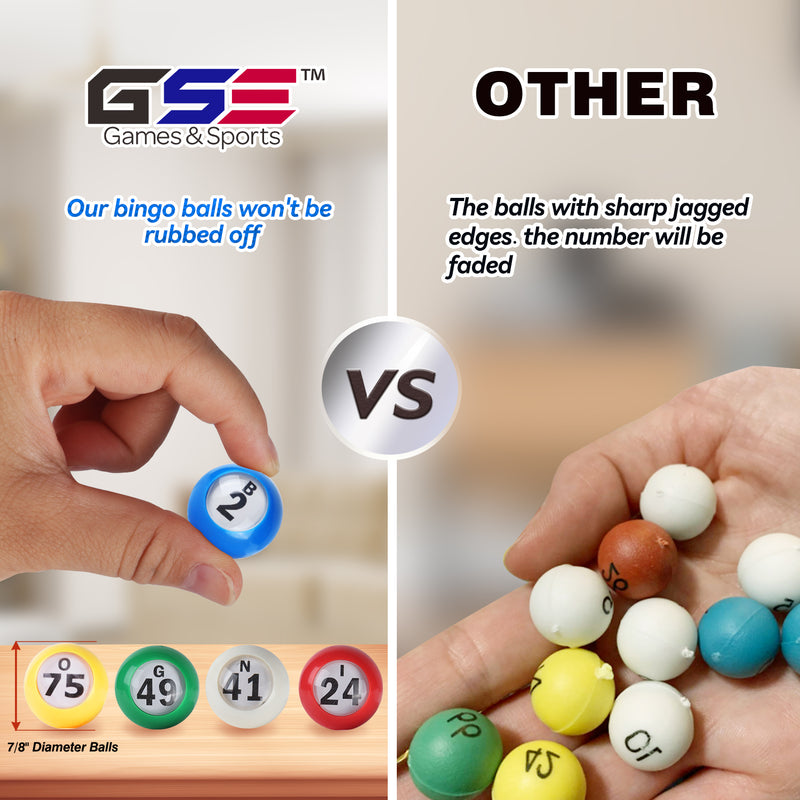 7/8-Inch Multi-Color Plastic Replacement Bingo Balls
