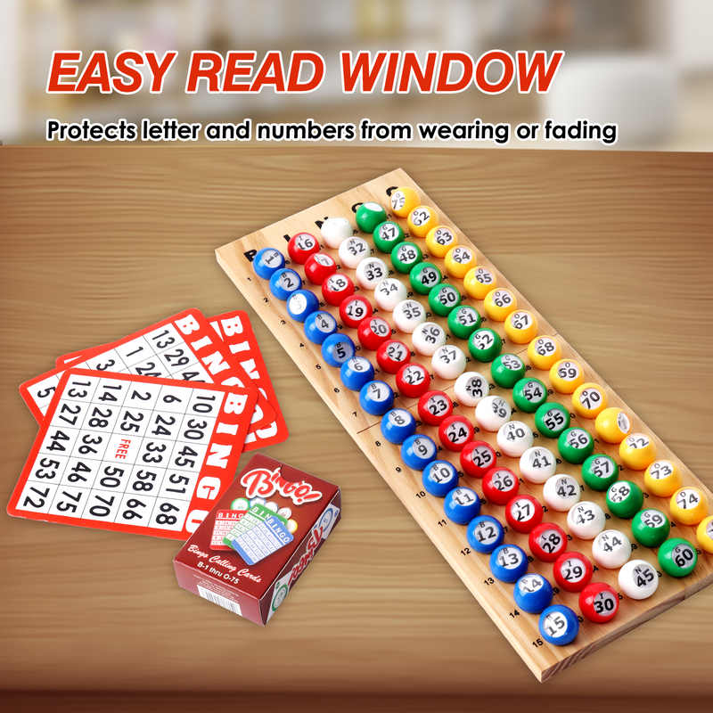 7/8-Inch Multi-Color Plastic Replacement Bingo Balls for Parties, Bingo Nights, Prize Raffles