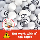 1.5" White Ping Pong Size Replacement Bingo Balls ( Single Side Printed)