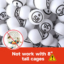 1.5" White Ping Pong Size Replacement Bingo Balls (Double Side Printed)