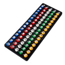 Bingo Game Master Board and Plastic Bingo Balls with Easy-Read Window