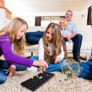 Bingo Game Master Board and Plastic Bingo Balls with Easy-Read Window