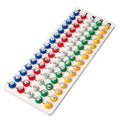 Bingo Game Master Board and Plastic Bingo Balls with Easy-Read Window