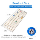 Bingo Game Master Board and Plastic Bingo Balls with Easy-Read Window