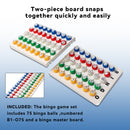 Bingo Game Master Board and Plastic Bingo Balls with Easy-Read Window