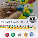 Bingo Game Master Board and Plastic Bingo Balls with Easy-Read Window