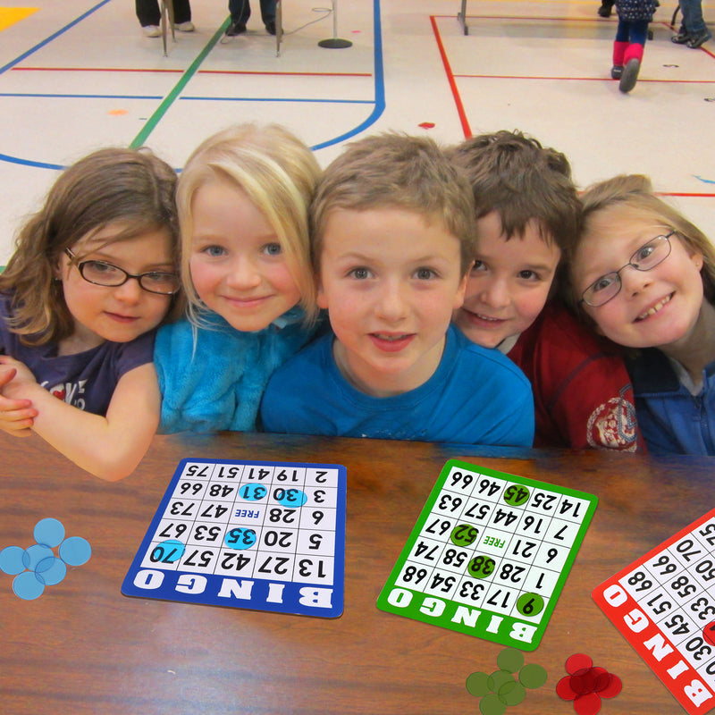 Multi-Color Bingo Cards, Bingo Sheets with 4 Colors
