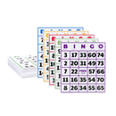 100-Pack Jumbo Easy Read Bingo Game Cards with Large Printed Numbers