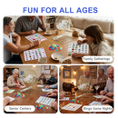 100-Pack Jumbo Easy Read Bingo Game Cards with Large Printed Numbers