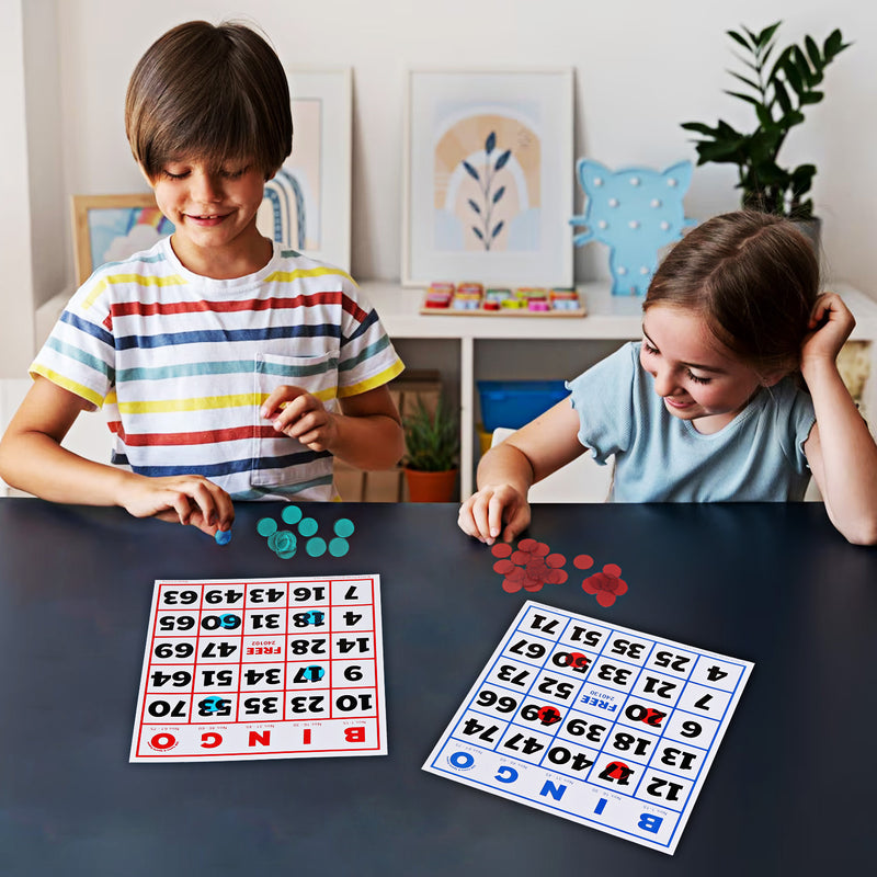 50-Packs Jumbo Bingo Cards with Large Font Numbers