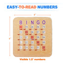 Easy-Read Large Print Shutter Bingo Cards with Sliding Windows