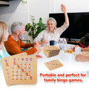 Easy-Read Large Print Shutter Bingo Cards with Sliding Windows