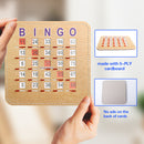 Easy-Read Large Print Shutter Bingo Cards with Sliding Windows