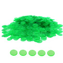 500 Pieces 3/4-inch Plastic Transparent Bingo Chips (7 Colors) - Three-Wins Imports, LLC