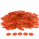 500 Pieces 3/4-inch Plastic Transparent Bingo Chips (7 Colors) - Three-Wins Imports, LLC
