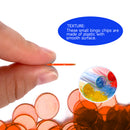 500 Pieces 3/4-inch Plastic Transparent Bingo Chips (7 Colors) - Three-Wins Imports, LLC
