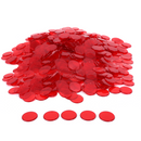 500 Pieces 3/4-inch Plastic Transparent Bingo Chips (7 Colors) - Three-Wins Imports, LLC