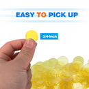 2000 Pieces 3/4-inch Plastic Transparent Bingo Chips  (7 Colors)