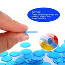 500 Pieces 3/4-inch Plastic Transparent Bingo Chips (7 Colors) - Three-Wins Imports, LLC