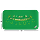70" x 35" Casino Blackjack Tabletop Layout Mat
